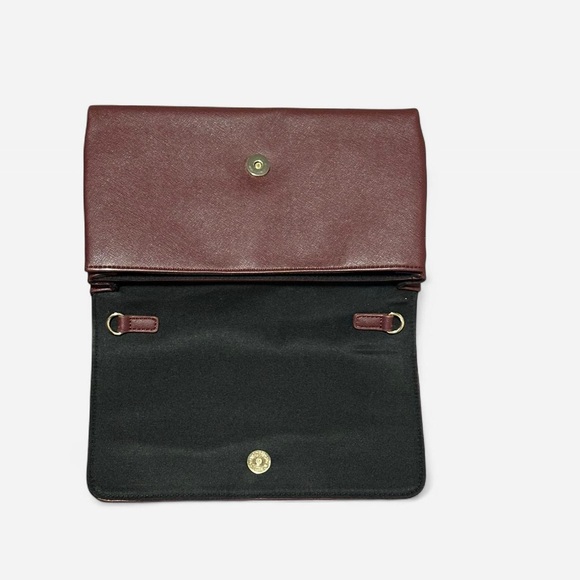 Studded Burgundy Clutch - Picture 2 of 7